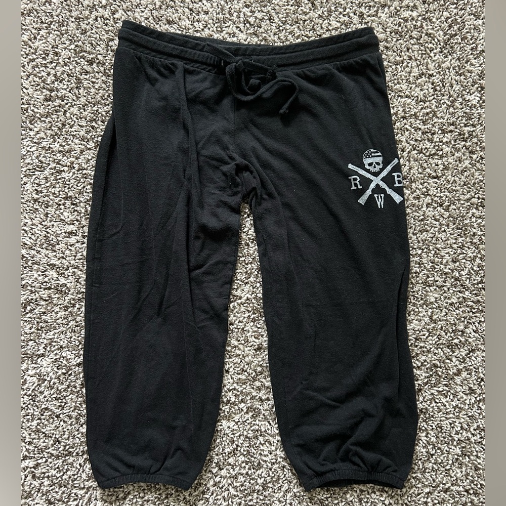 Red White & Blue crop sweatpants Medium